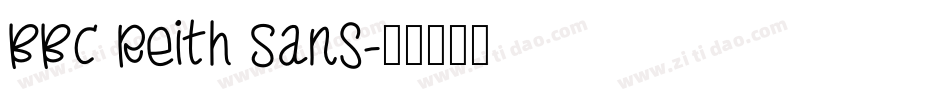 BBC Reith Sans字体转换